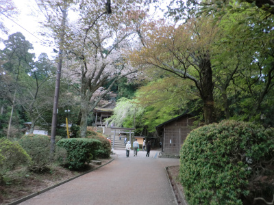 金峯神社への道