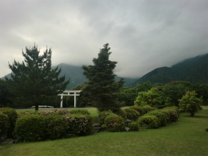 屋久島大社の庭園