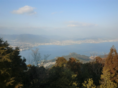 弥山から島の光景